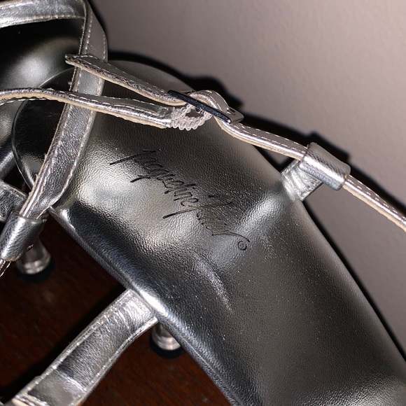 Silver 2inch heel with bling - Picture 3 of 3